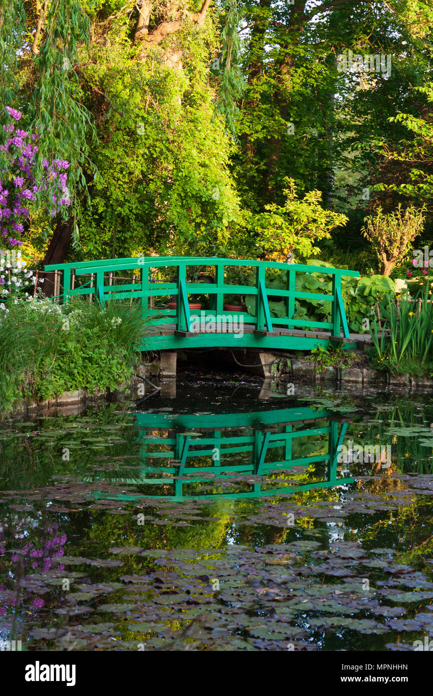 Wasser Monets Garten in Giverny, Normandie, Frankreich Stockfoto