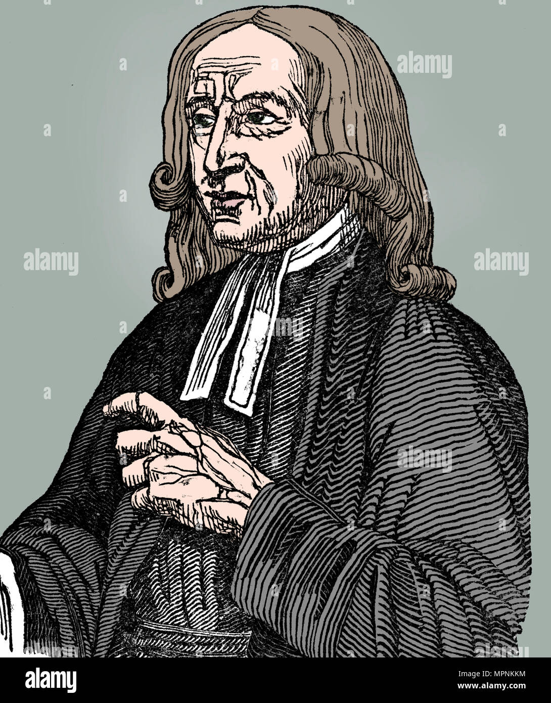 John Wesley, 18. Jahrhundert Englisch nonkonforme Prediger, 1832. Artist: Unbekannt. Stockfoto