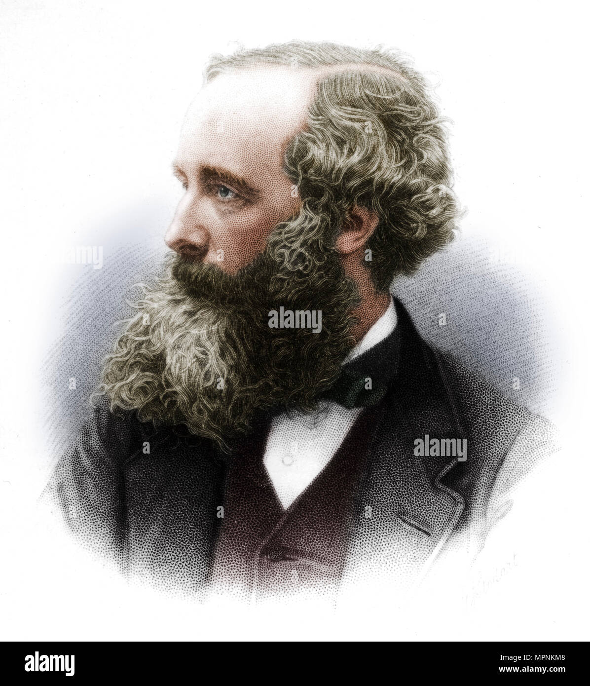 James Clerk Maxwell (1831-1879), Schottischer theoretische Physiker, 1882. Artist: Unbekannt. Stockfoto