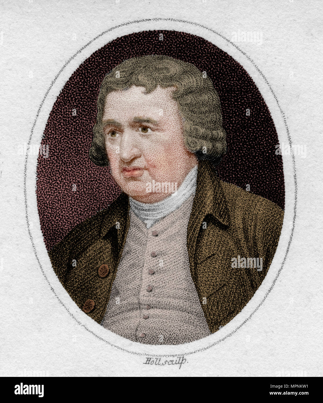 Erasmus Darwin, englischer Arzt und Naturforscher, (c 1819). Artist: Holl. Stockfoto