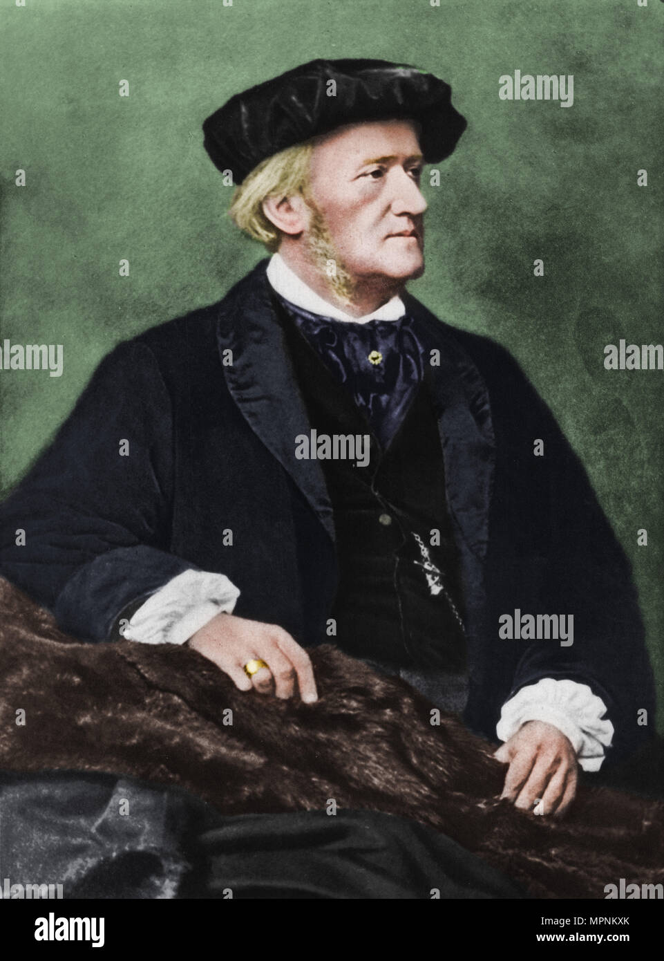 "Richard Wagner", 1870, (1939). Künstler: Franz Seraph Hanfstaengl. Stockfoto