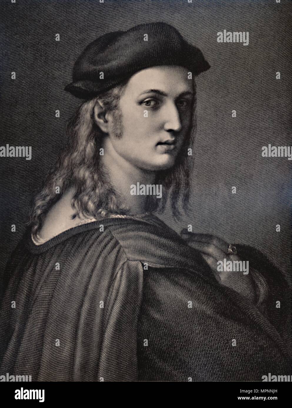 Raphael Sanzio, italienische Renaissance Künstler, 18. oder 19. Jahrhundert (1894). Artist: Raffael Morghen. Stockfoto
