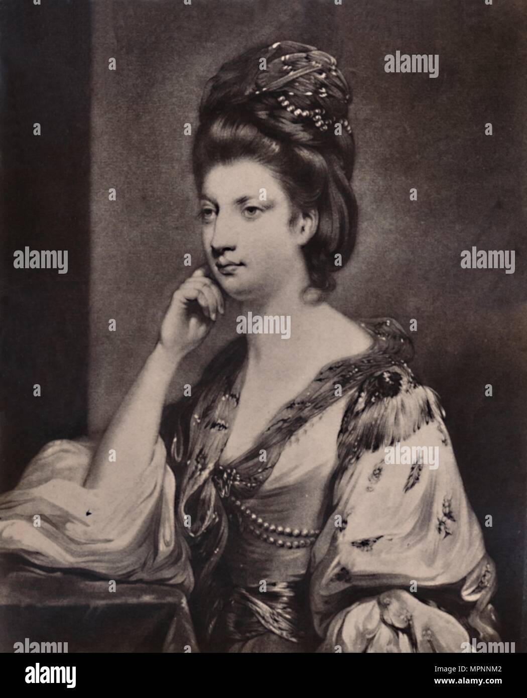 Julia Bosvile, danach Viscountess Dudley, 1775 (1894). Künstler: James Watson. Stockfoto