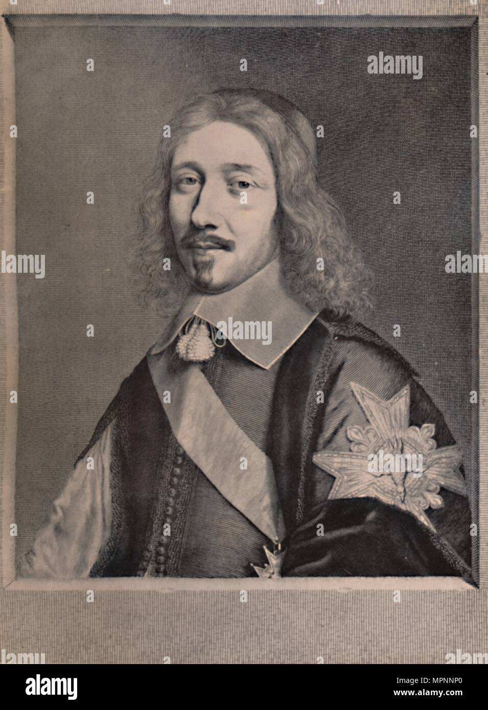 Michel Le Tellier, französischer Staatsmann, c 1653 (1894). Artist: Robert Nanteuil. Stockfoto