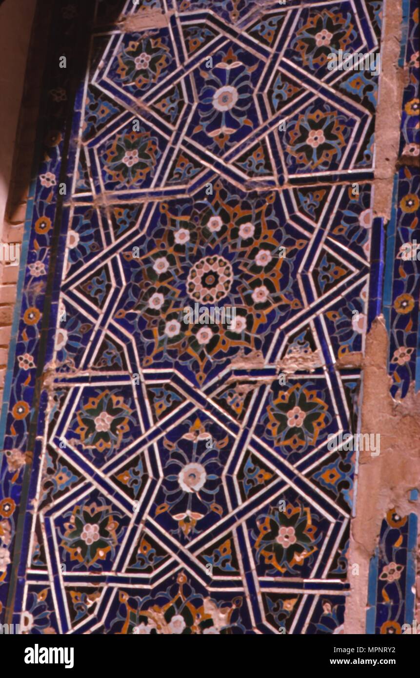 Der Schah-i-Zindeh oder Leben König Nekropole, Samarkand, Usbekistan, 14. und 15. Jahrhunderts. Artist: CM Dixon. Stockfoto