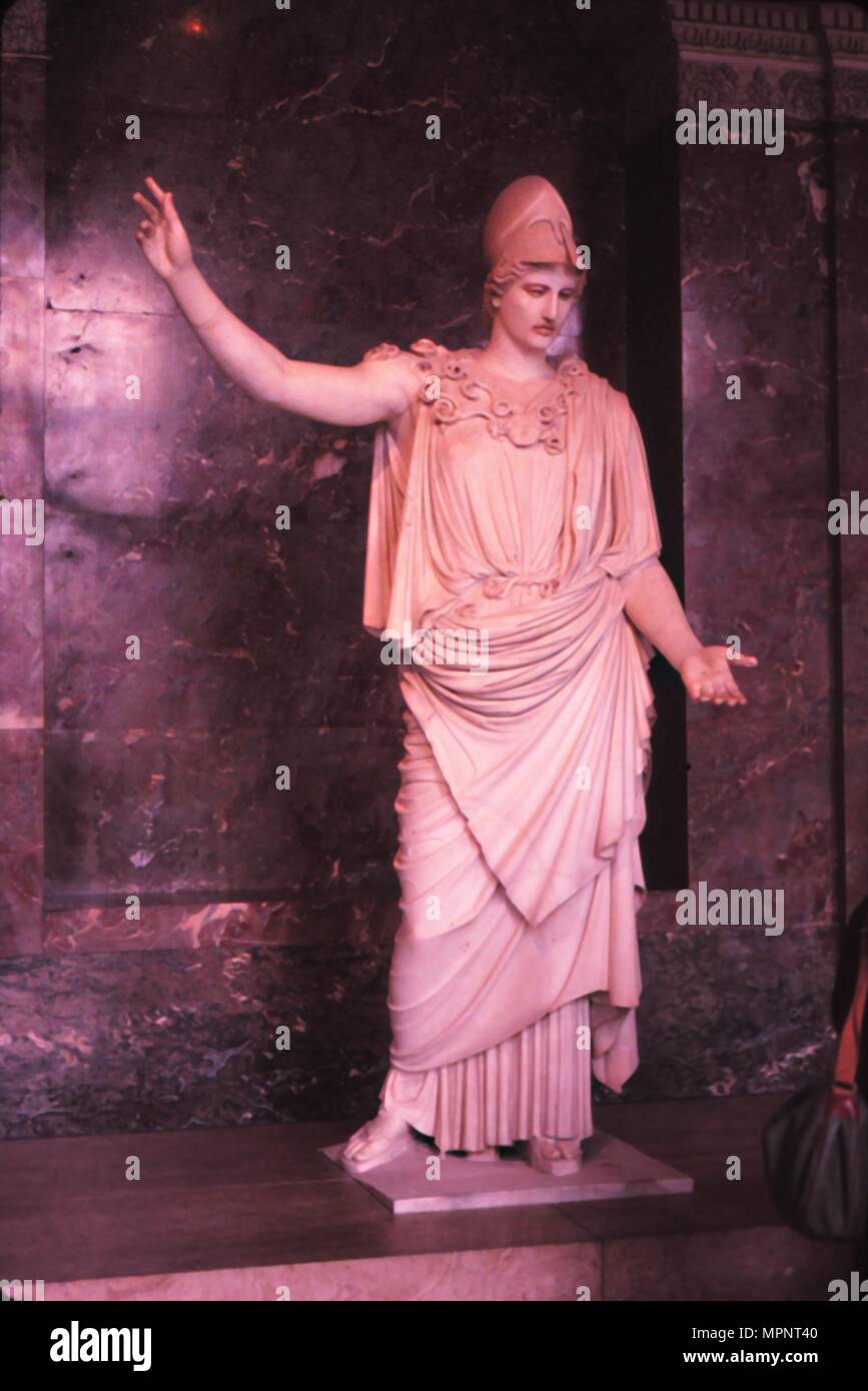 Athena, römische Kopie einer griechischen Skulptur, c 1. Jahrhundert v. Chr.. Artist: Unbekannt. Stockfoto
