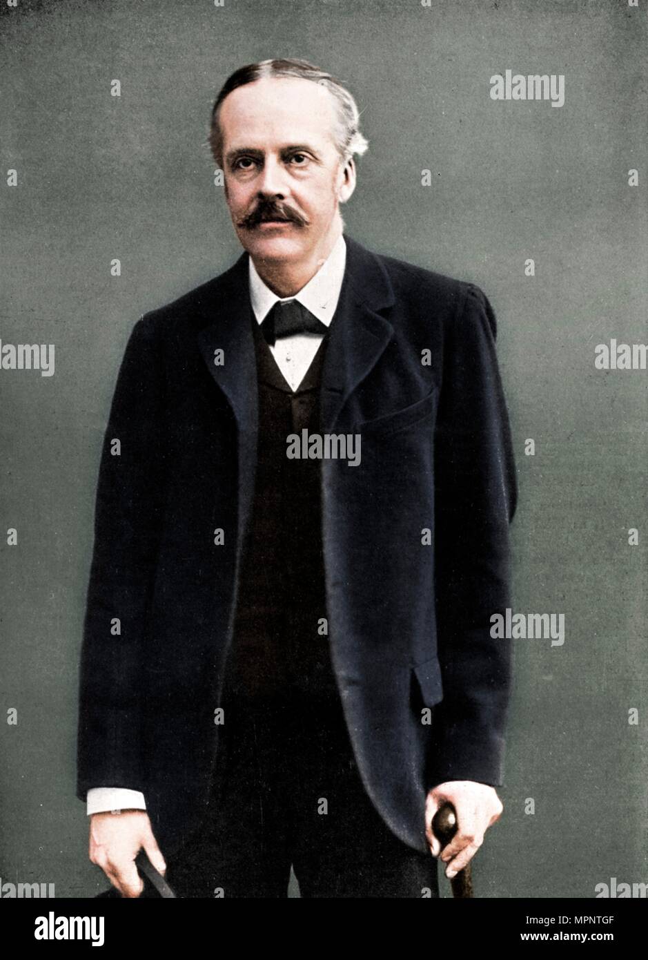 Arthur James Balfour, 1 Graf von Balfour, englischer Staatsmann und Premierminister, 1912. Artist: London Stereoscopic & fotografische Co. Stockfoto