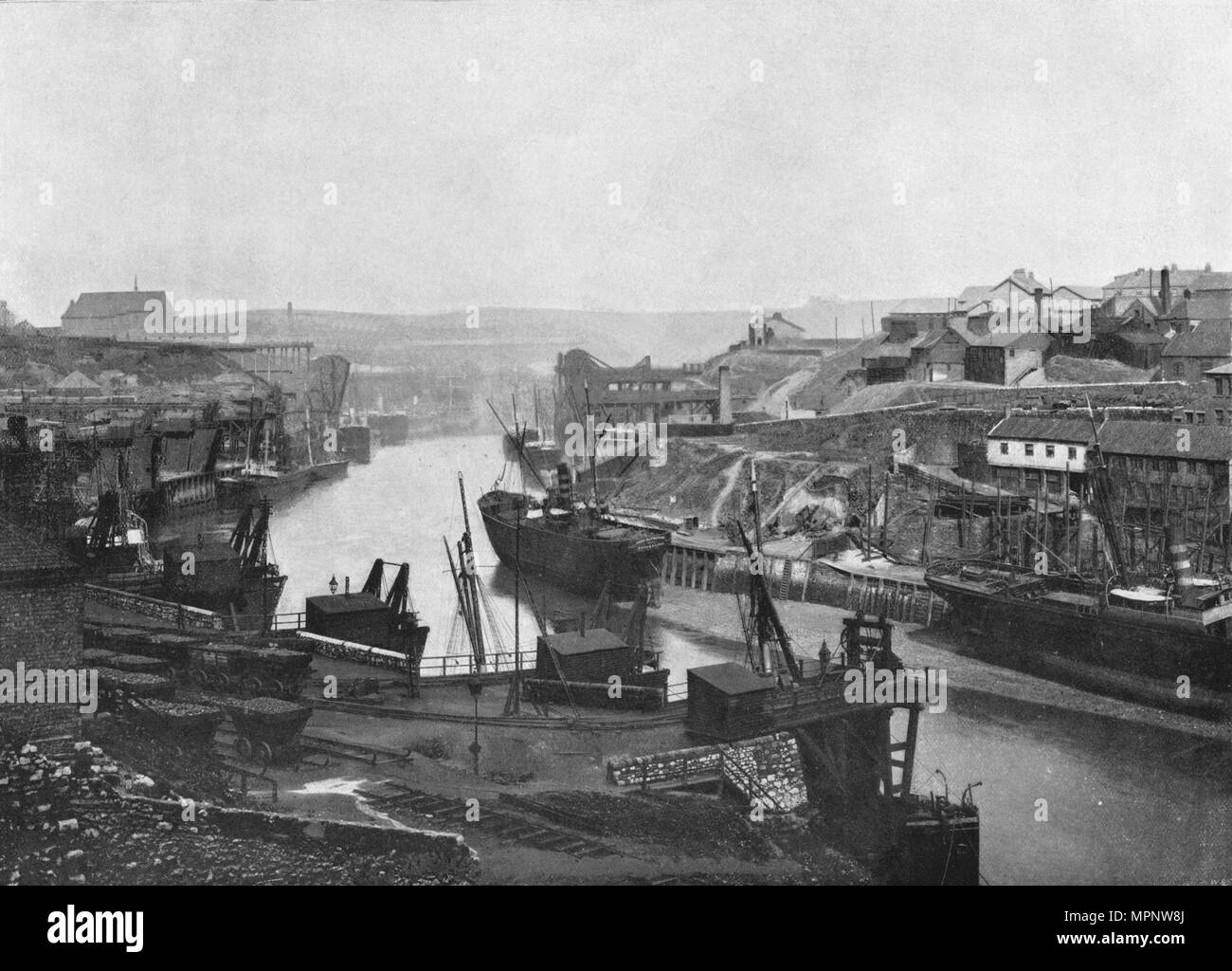 Der Underland - Sie suchen den Fluss von der Brücke", 1895. Artist: Unbekannt. Stockfoto