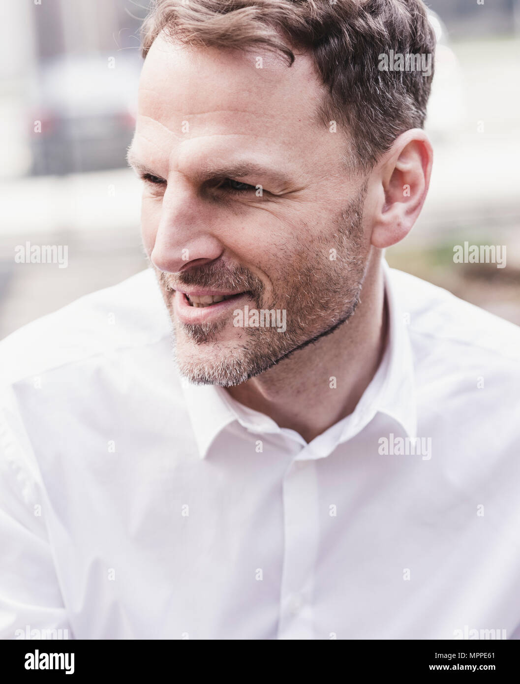 Porträt von zuversichtlich Geschäftsmann Stockfoto