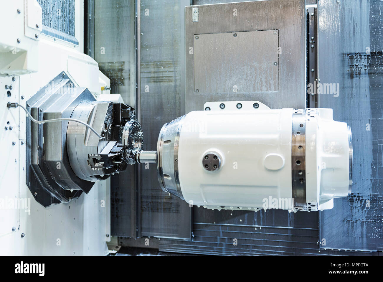 Moderne Maschine im Werk Stockfoto