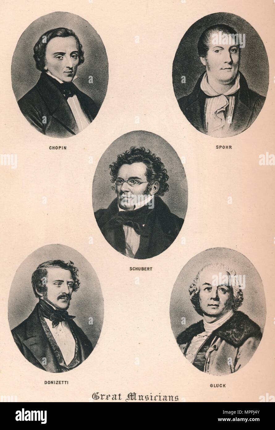 "Große Musiker - Platte XIII', 1895. Artist: Unbekannt. Stockfoto