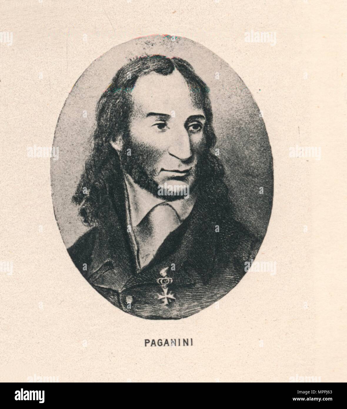 "Paganini", 1895. Artist: Unbekannt. Stockfoto