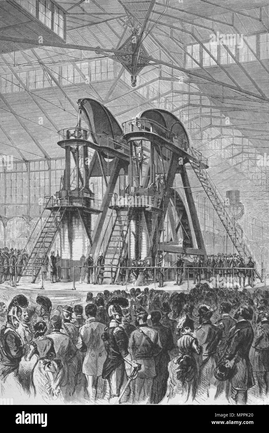 "Präsident Grant und der Kaiser von Brasilien offiziell eröffnet die Centennial Exhibition', c 1876 (193 Künstler: Theodore R Davis. Stockfoto