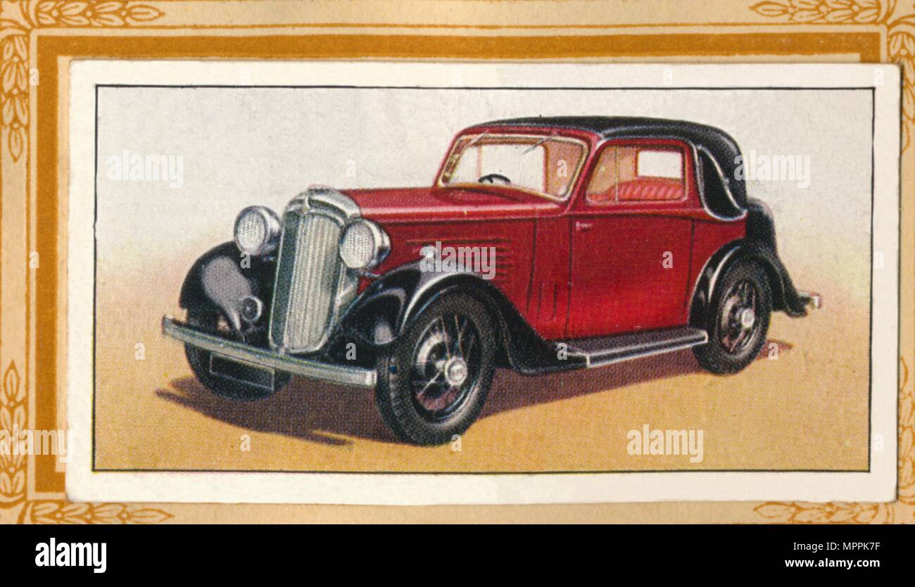 "B.S.A. 10 Fixed-Head Coupé', c 1936. Artist: Unbekannt. Stockfoto