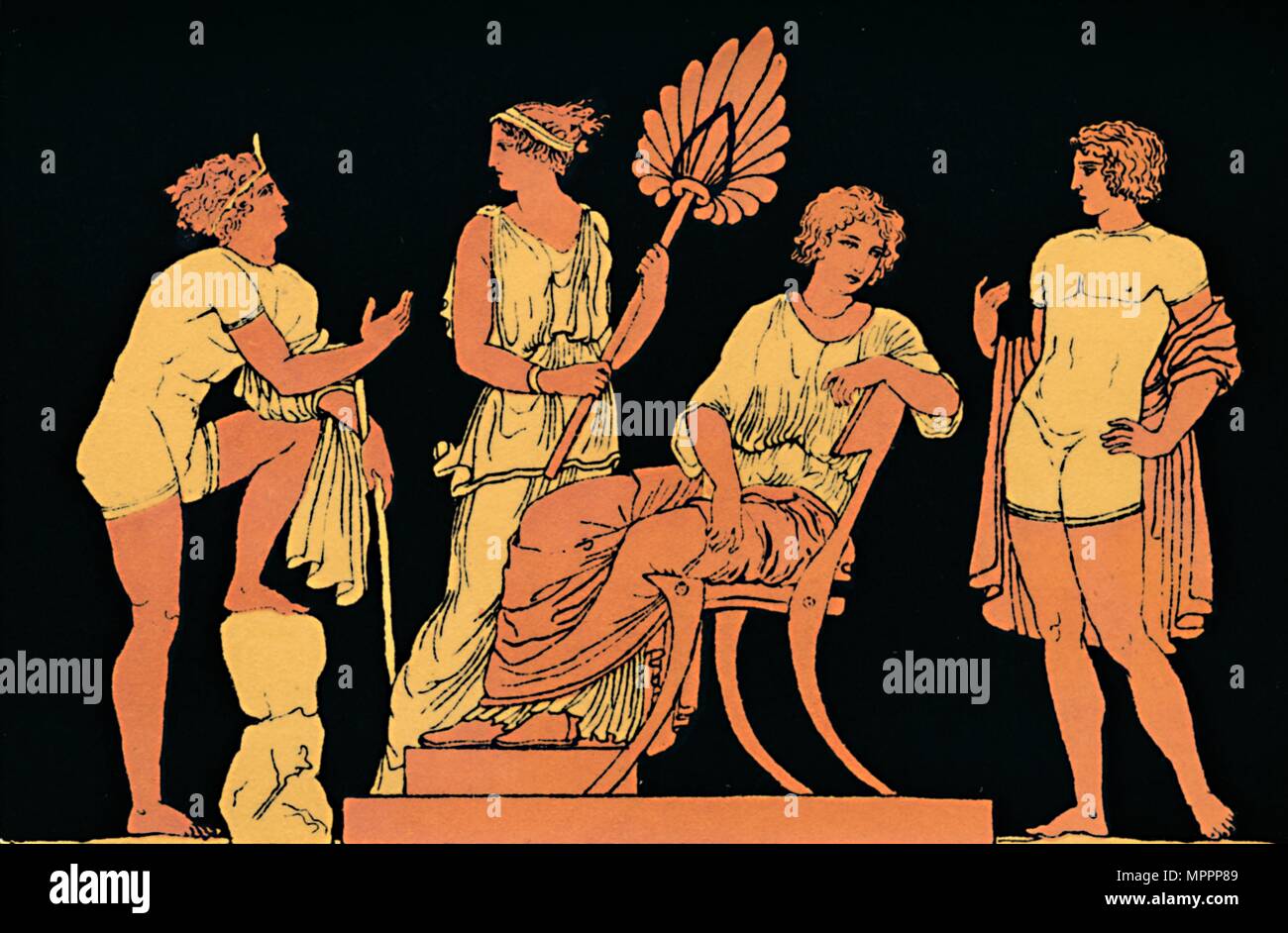 "Iphigenie und Orest", 1880. Artist: Antike. Stockfoto