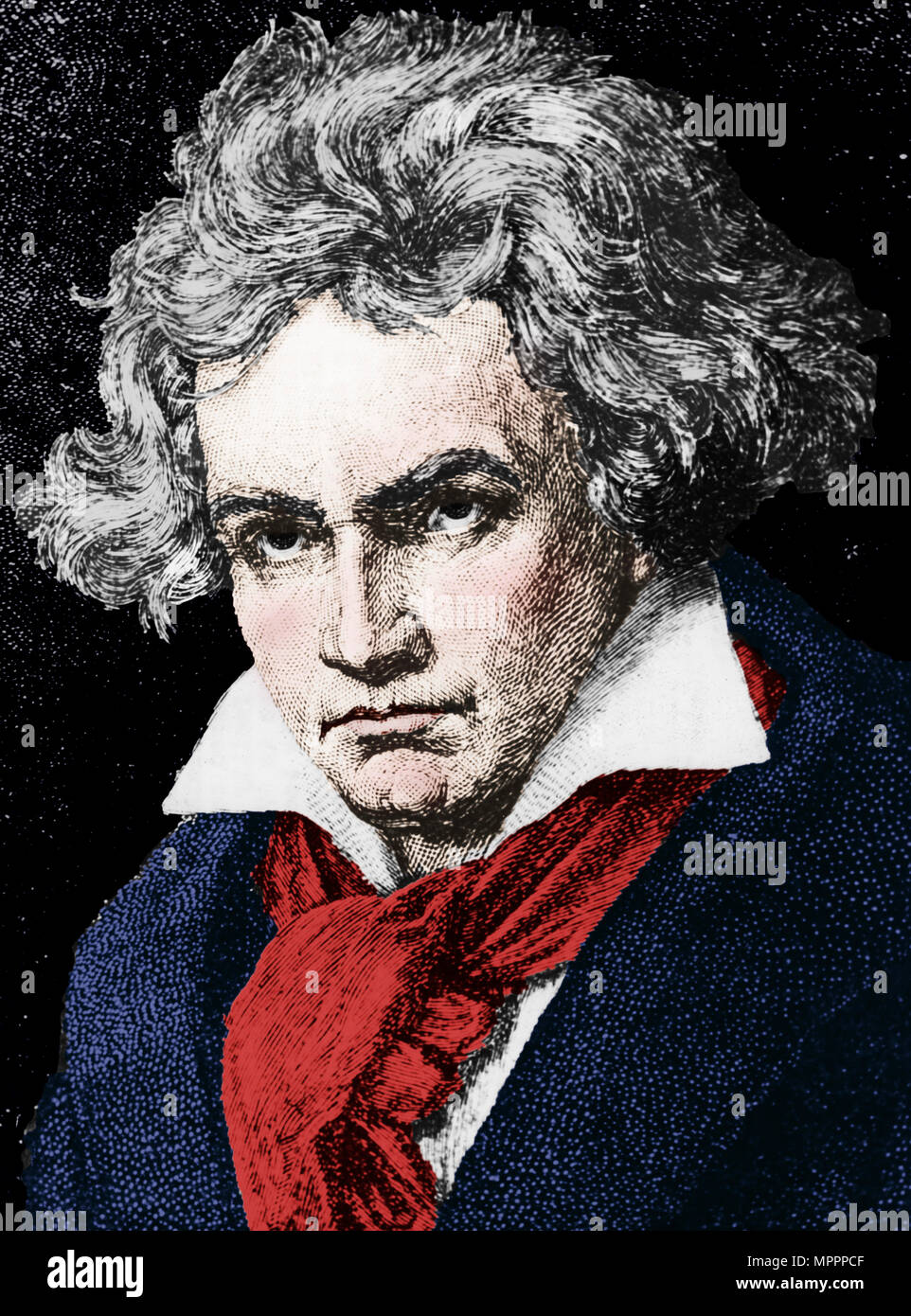 Ludwig van Beethoven (1770-1827), deutscher Komponist und Pianist, 19. Artist: Unbekannt. Stockfoto Ludwig van Beethoven (1770-1827), deutscher Komponist und Pianist, 19. Artist: Unbekannt. Stockfoto