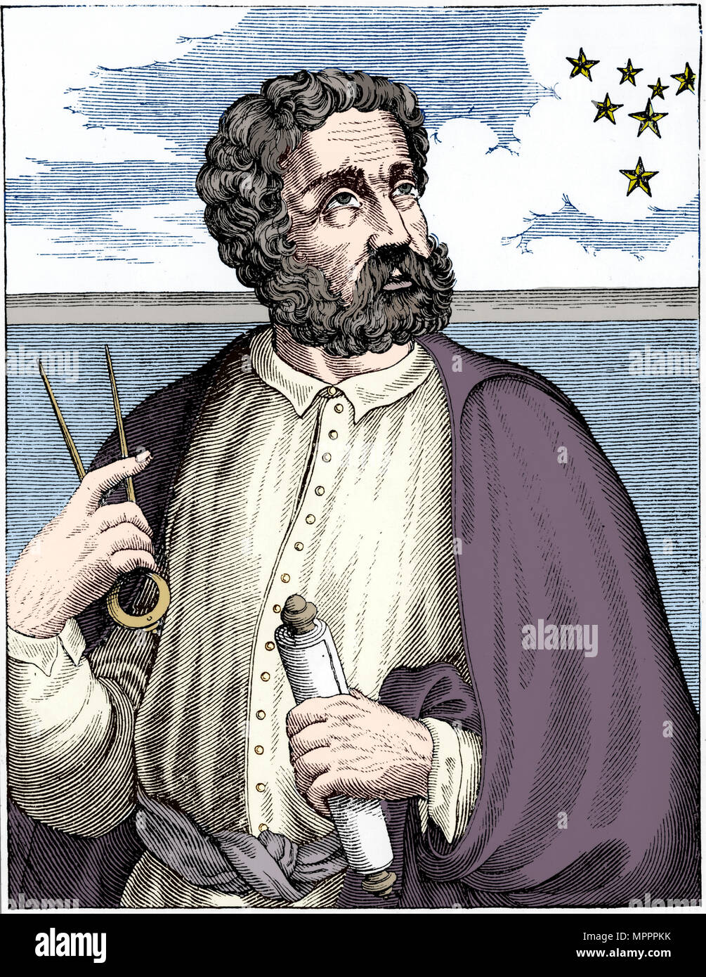 Ferdinand Magellan (c 1480 - c 1521), Portugiesisch Navigator. Artist: Unbekannt. Stockfoto