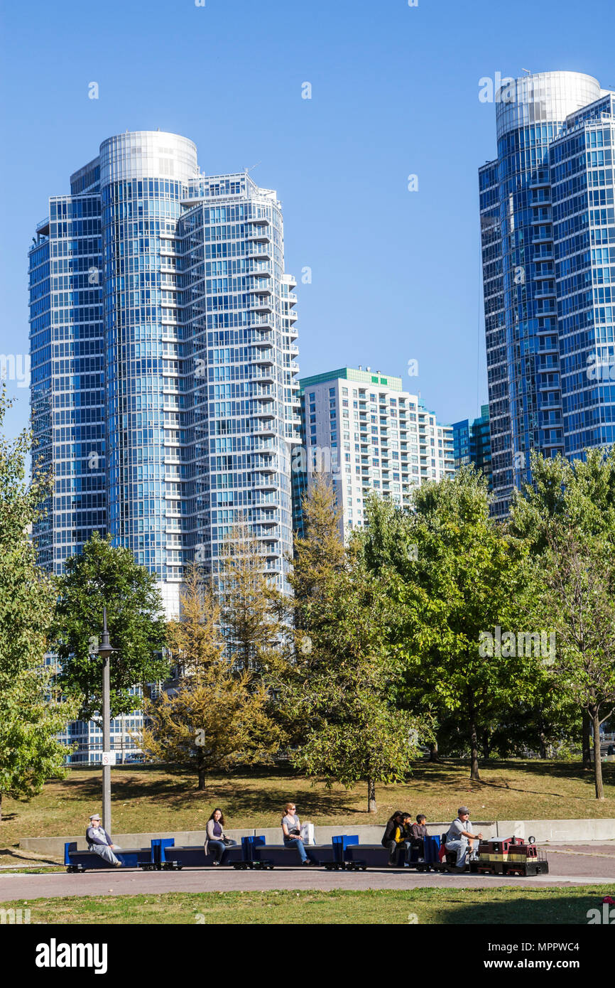 Toronto Kanada, Bremer Boulevard, Roundhouse Park, Toronto Railway Historical Association, Eisenbahnerbe, Züge, Museum, Dampfeisenbahn, Hi Stockfoto