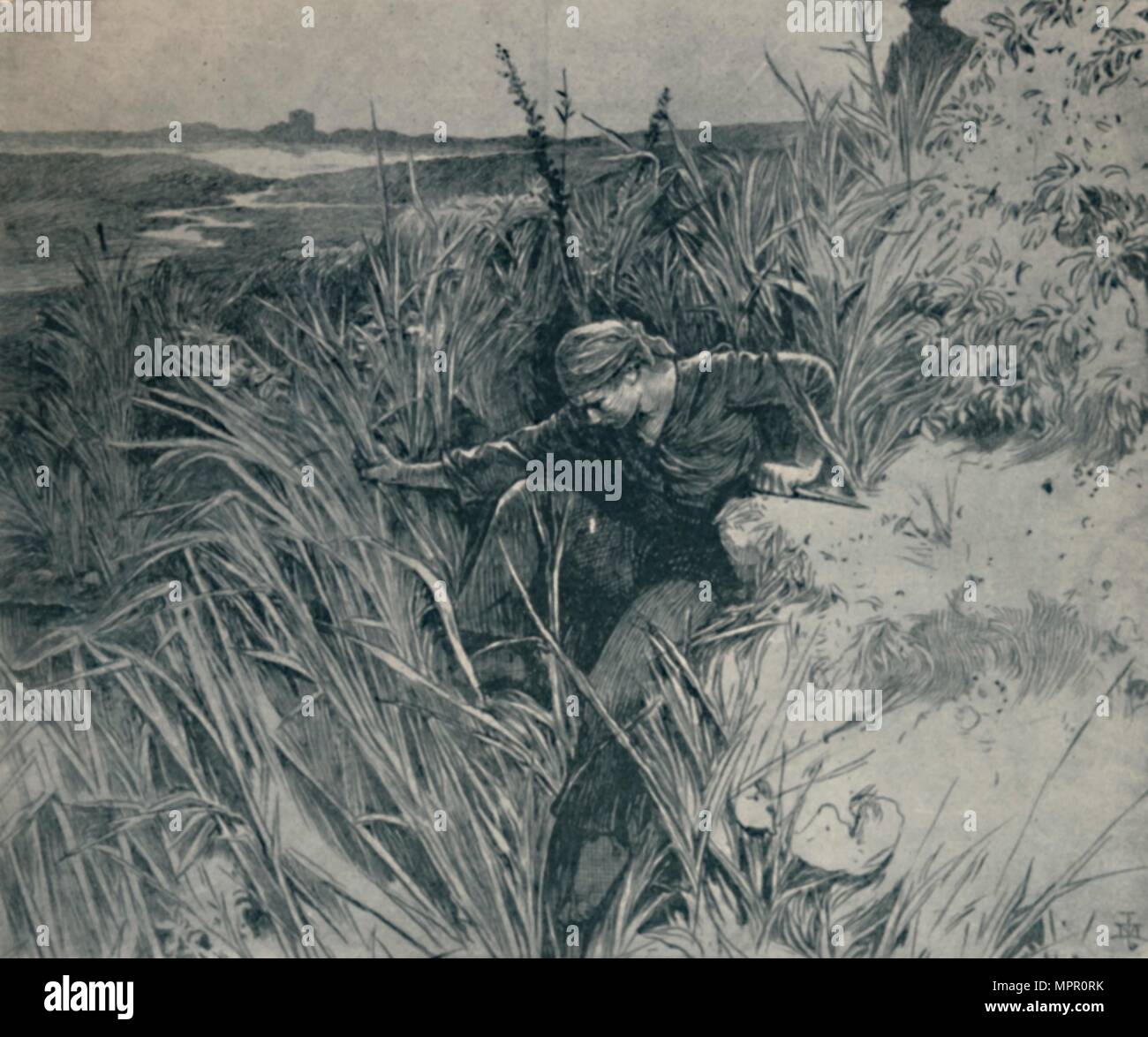 Den entflohenen Str ling. Von "Große Erwartungen (Dickens)', c 1830-1870, (1923). Künstler: James Mahoney. Stockfoto