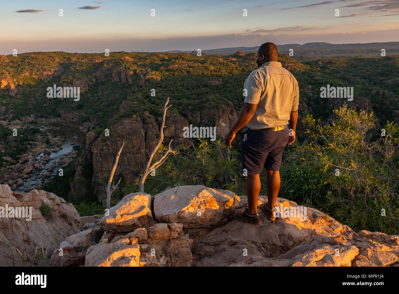Die Lanner Gorge an Pafuri in nördlichen Kruger National Park Südafrika Stockfoto
