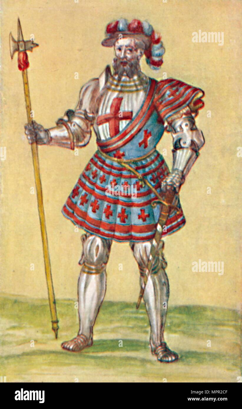Die Oldaten des Tudor Periode', c 16. Jahrhundert (1903). Artist: Unbekannt. Stockfoto