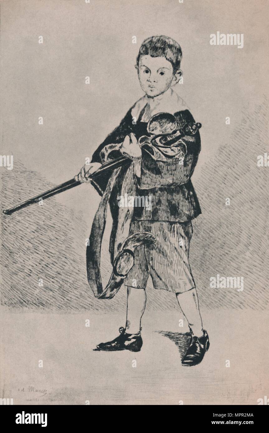 "Der Junge mit dem Schwert", 1862, (1946). Künstler: Edouard Manet. Stockfoto