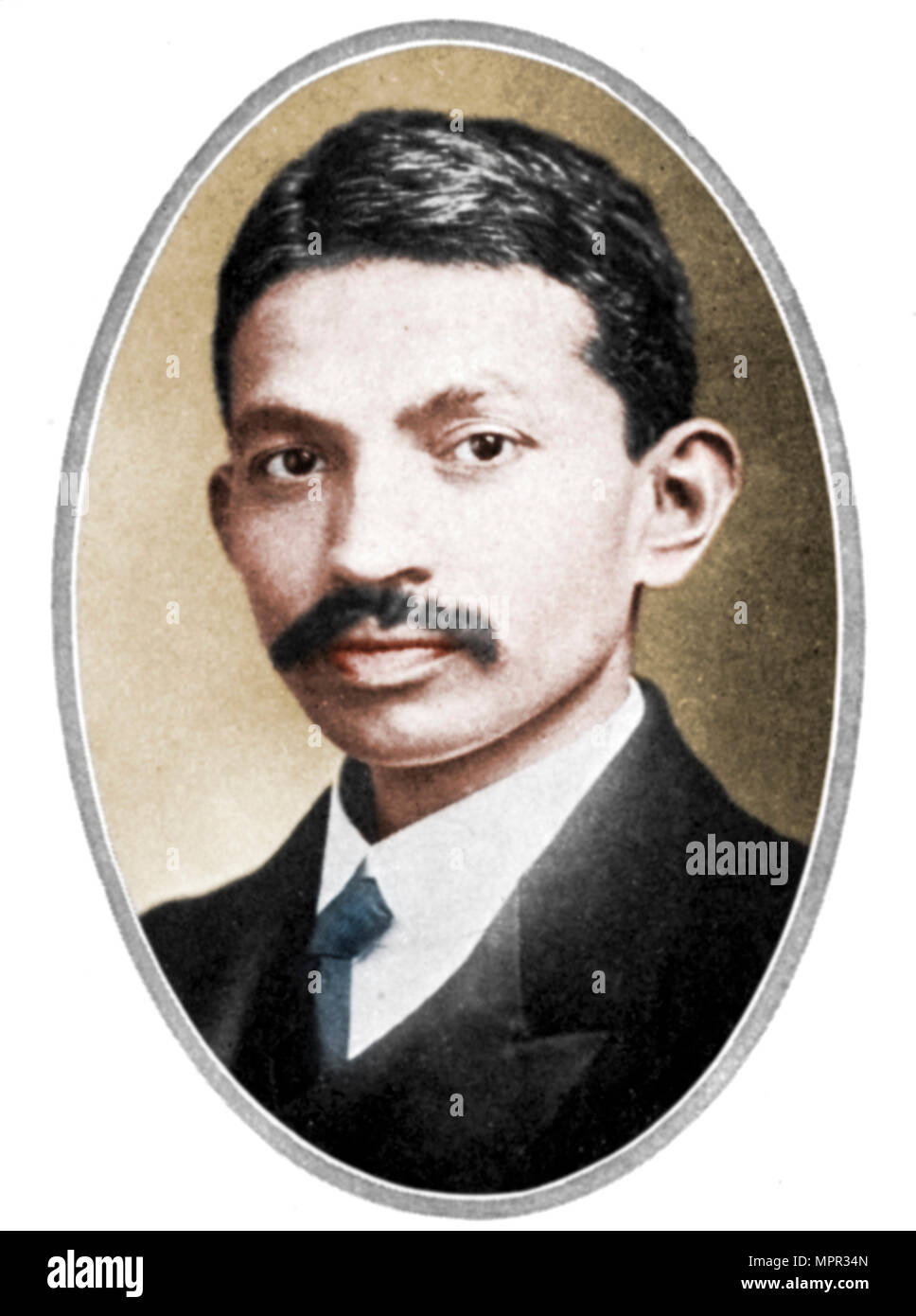 Mohondas Karamchand Gandhi (1869-1948), als ein junger Mann. Artist: Unbekannt. Stockfoto