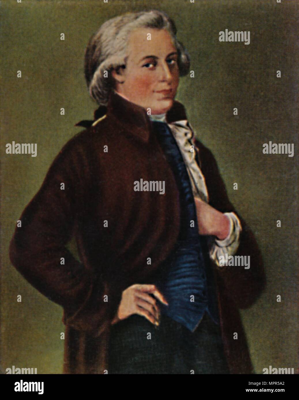 "Wolfgang Amadeus Mozart 1756-1791. - Grafik von Tischbein", 1934. Artist: Unbekannt. Stockfoto