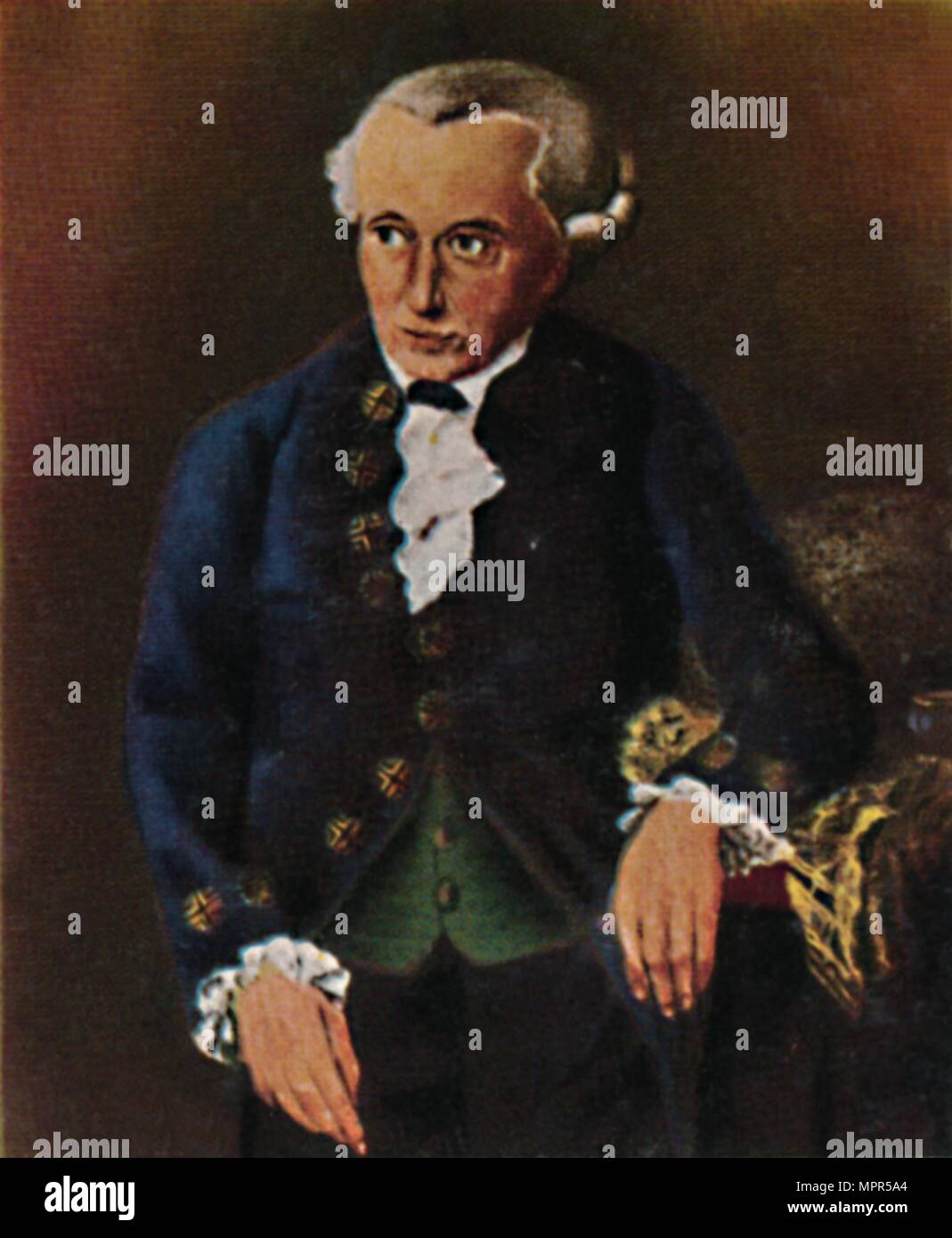 "Immanuel Kant 1724-1804. - Grafik von Döbler', 1934. Artist: Unbekannt. Stockfoto