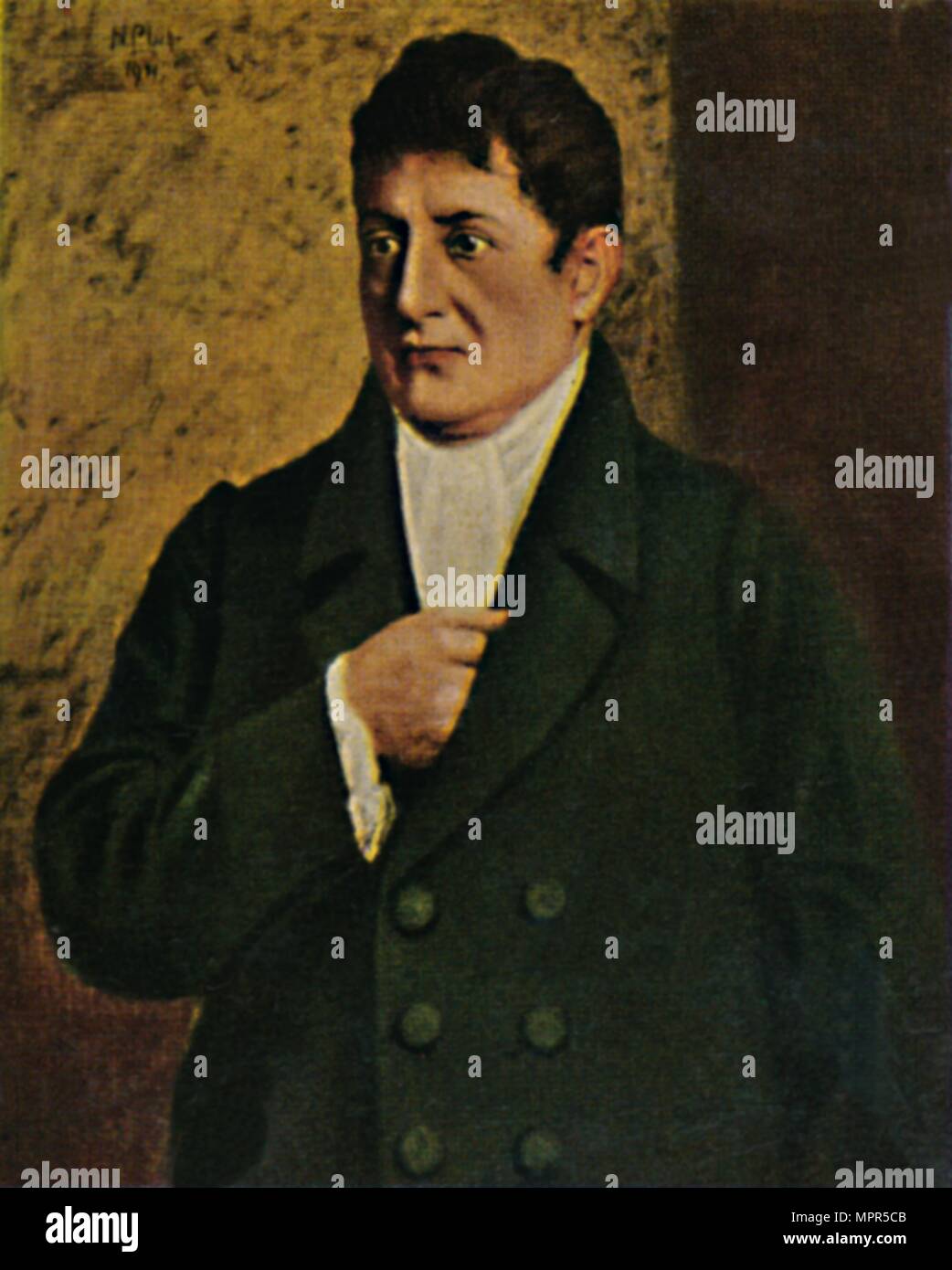 "Johann Gottlieb Fichte 1762-1814. - Grafik von Prof. Plühr', 1934. Artist: Unbekannt. Stockfoto