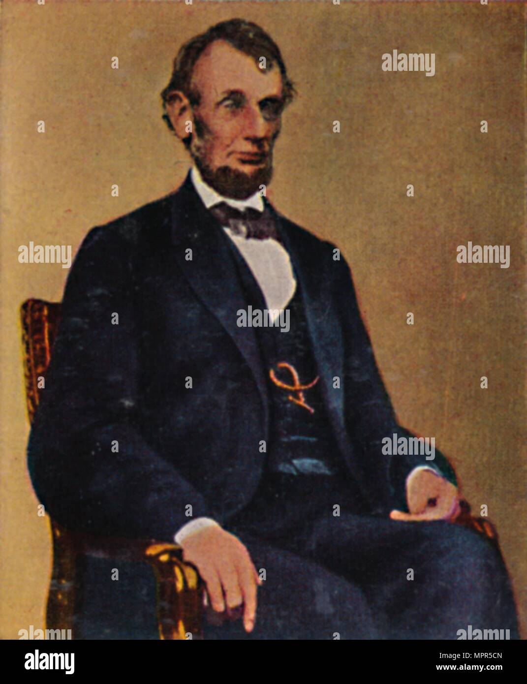 "Abraham Lincoln 1809-1865", 1934. Artist: Unbekannt. Stockfoto
