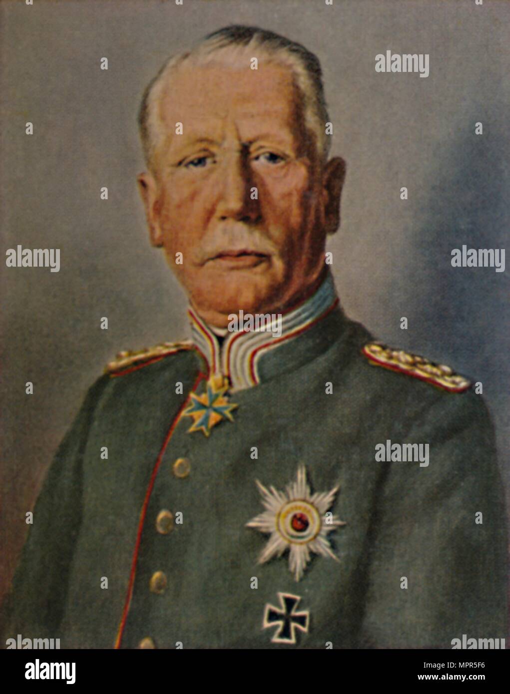 "Generaloberst von 1963. Geb. 1853. - Grafik von Busch', 1934. Artist: Unbekannt. Stockfoto