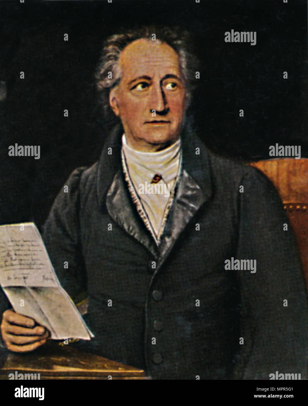 "Johann Wolfgang von Goethe 1749-1832. - Grafik von J.K. Stieler', 1934. Artist: Unbekannt. Stockfoto