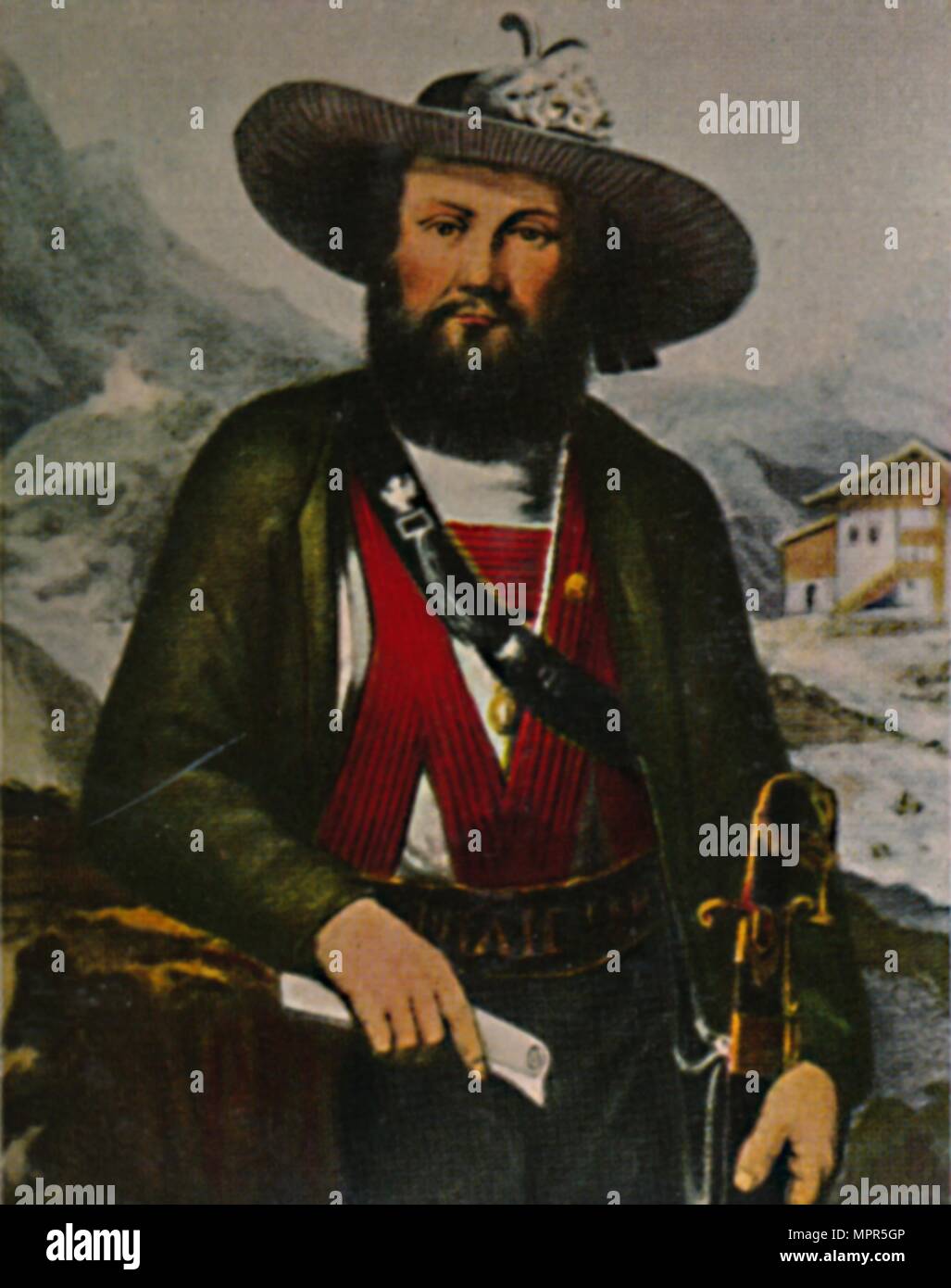 "Andreas Hofer 1767-1810. - Grafik von Blaß', 1934. Artist: Unbekannt Stockfoto, Bild: 186135398 ...