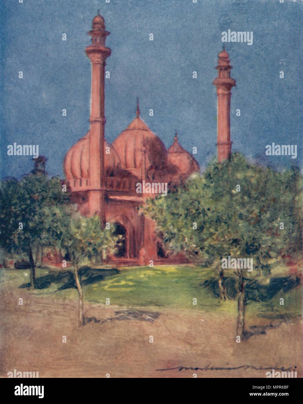 "Naul Masa Moschee", 1905. Artist: Mortimer Luddington Menpes. Stockfoto