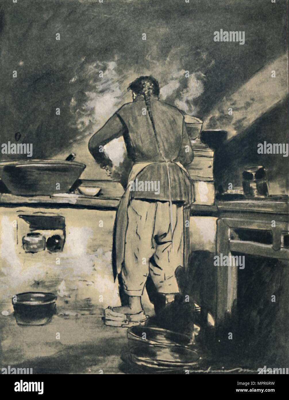 "Chinesisch Kochen", 1903. Artist: Mortimer L Menpes. Stockfoto