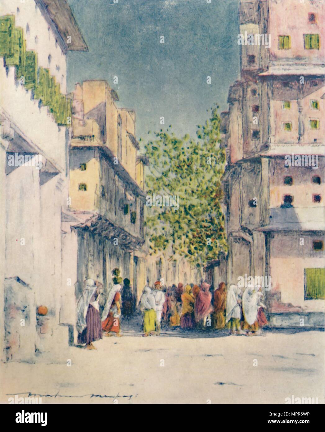 "Durch die Straßen von Delhi, 1905. Artist: Mortimer Luddington Menpes. Stockfoto