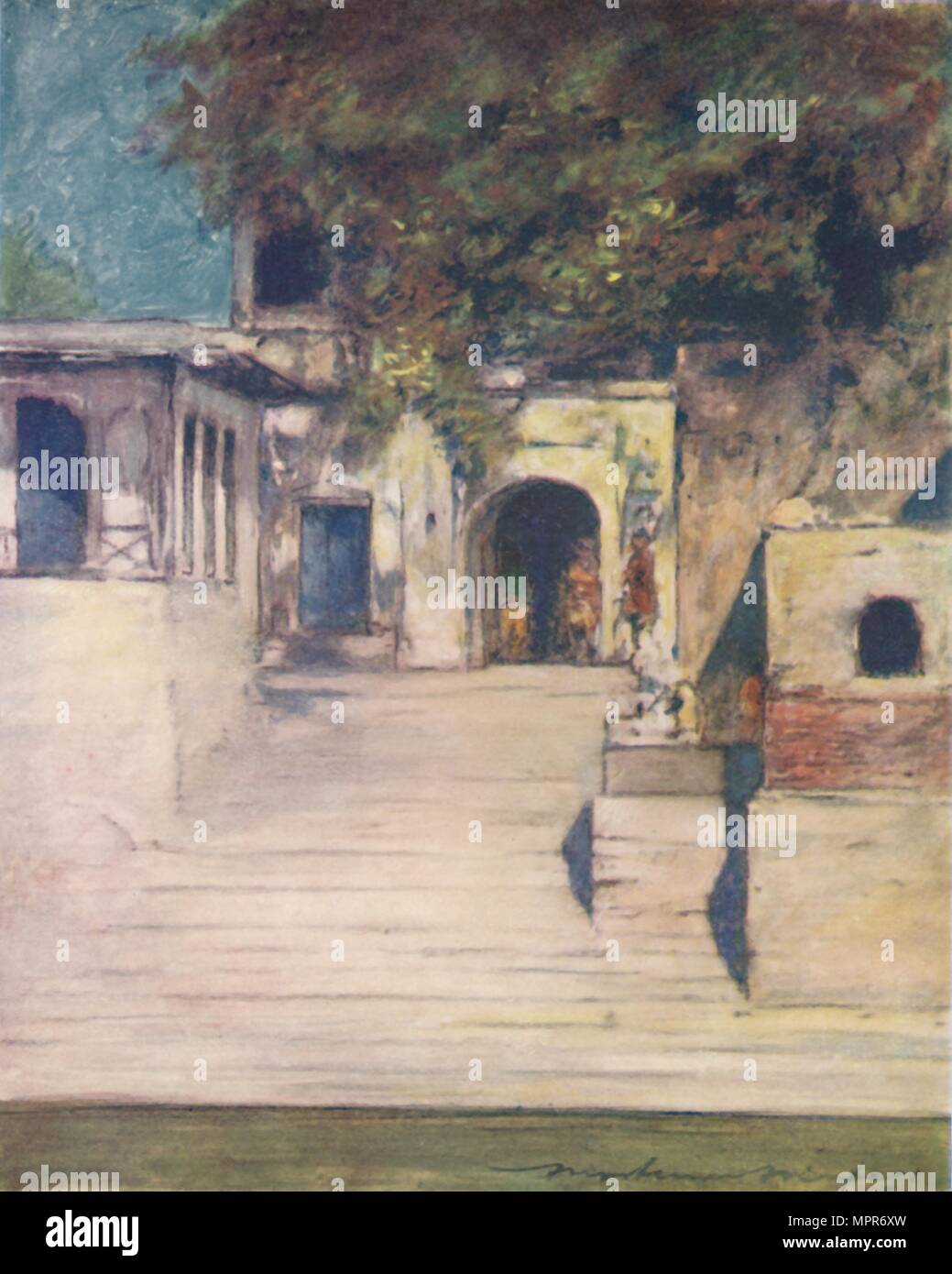 "Ein berühmter Gut, Delhi", 1905. Artist: Mortimer Luddington Menpes. Stockfoto