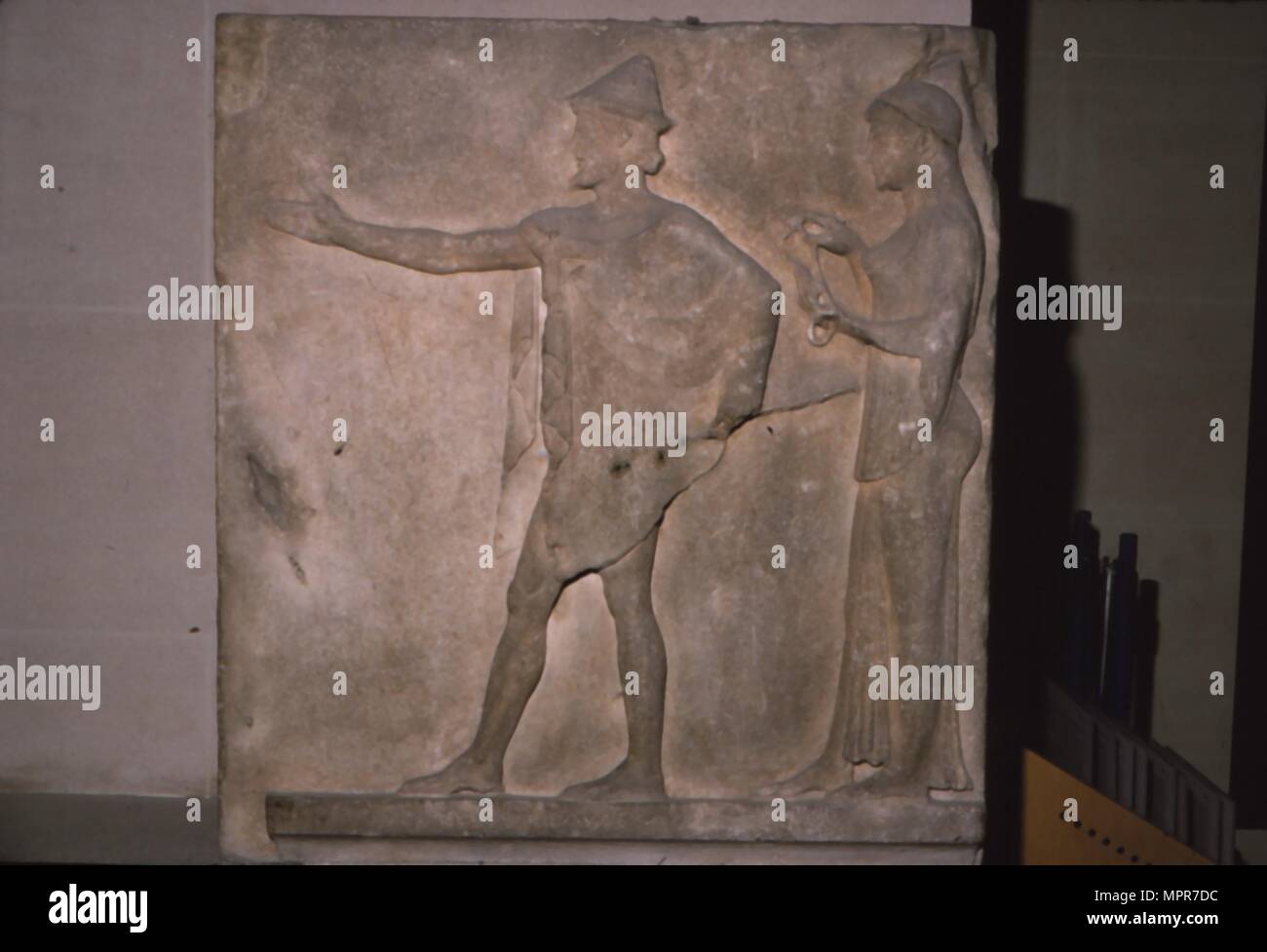 Hermes. Griechische Relief von Thassos, Griechenland, c470 BC. Artist: Unbekannt. Stockfoto