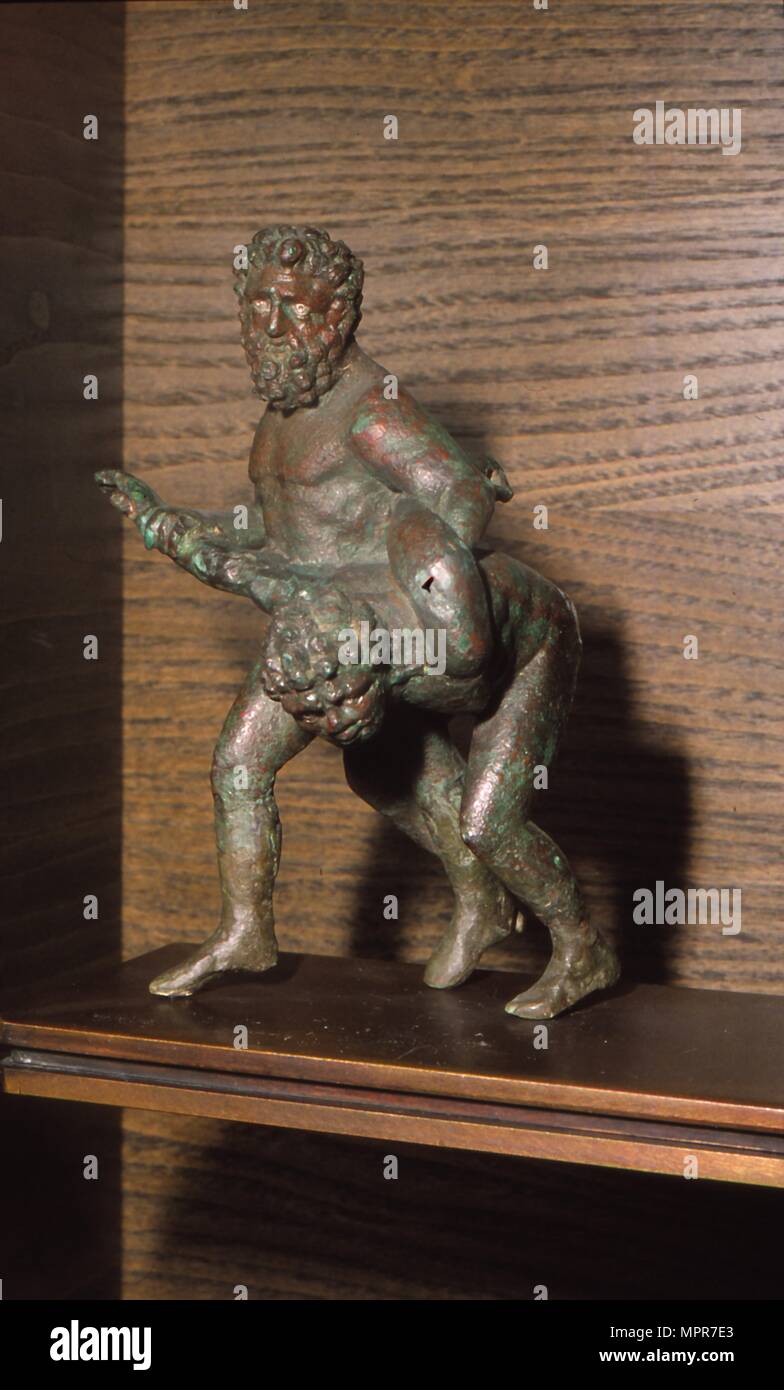 Louvre Ringkämpfer in Bronze, c 2. vorchristlichen Jahrhundert. Artist: Unbekannt. Stockfoto