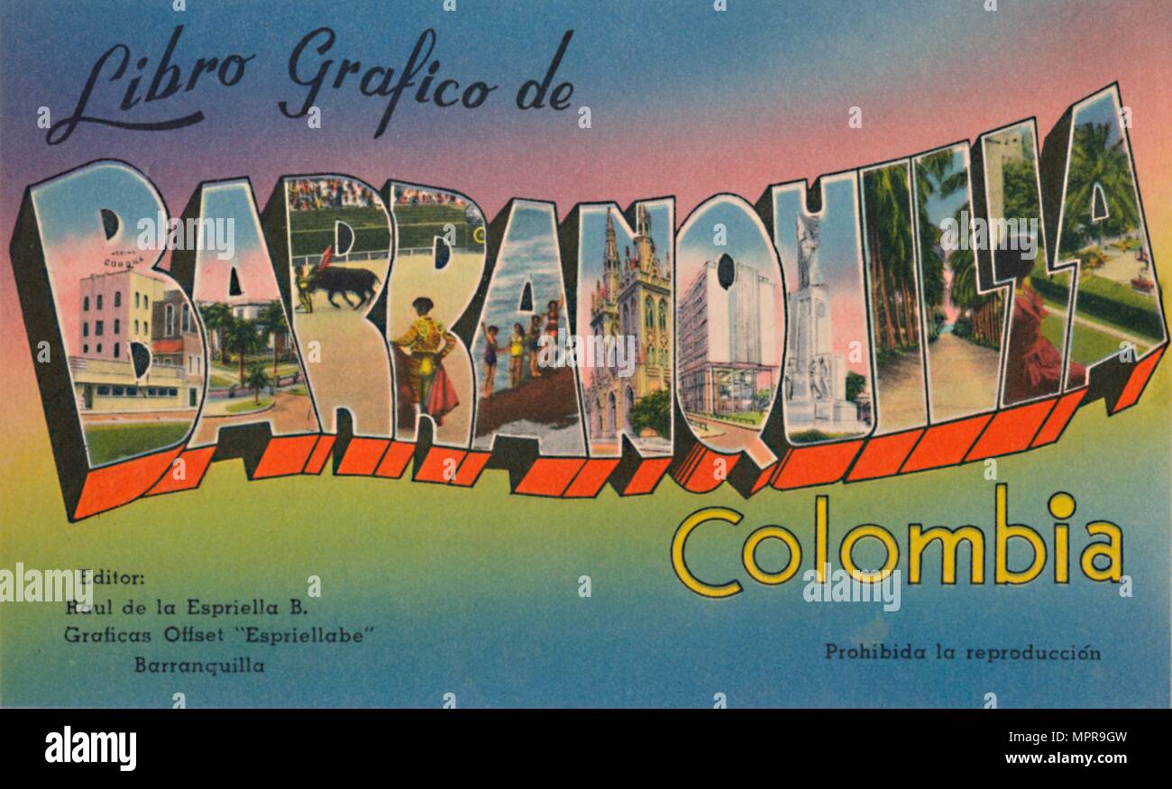 "Libro Grafico de Barranquilla Kolumbien', c 1940. Artist: Unbekannt. Stockfoto
