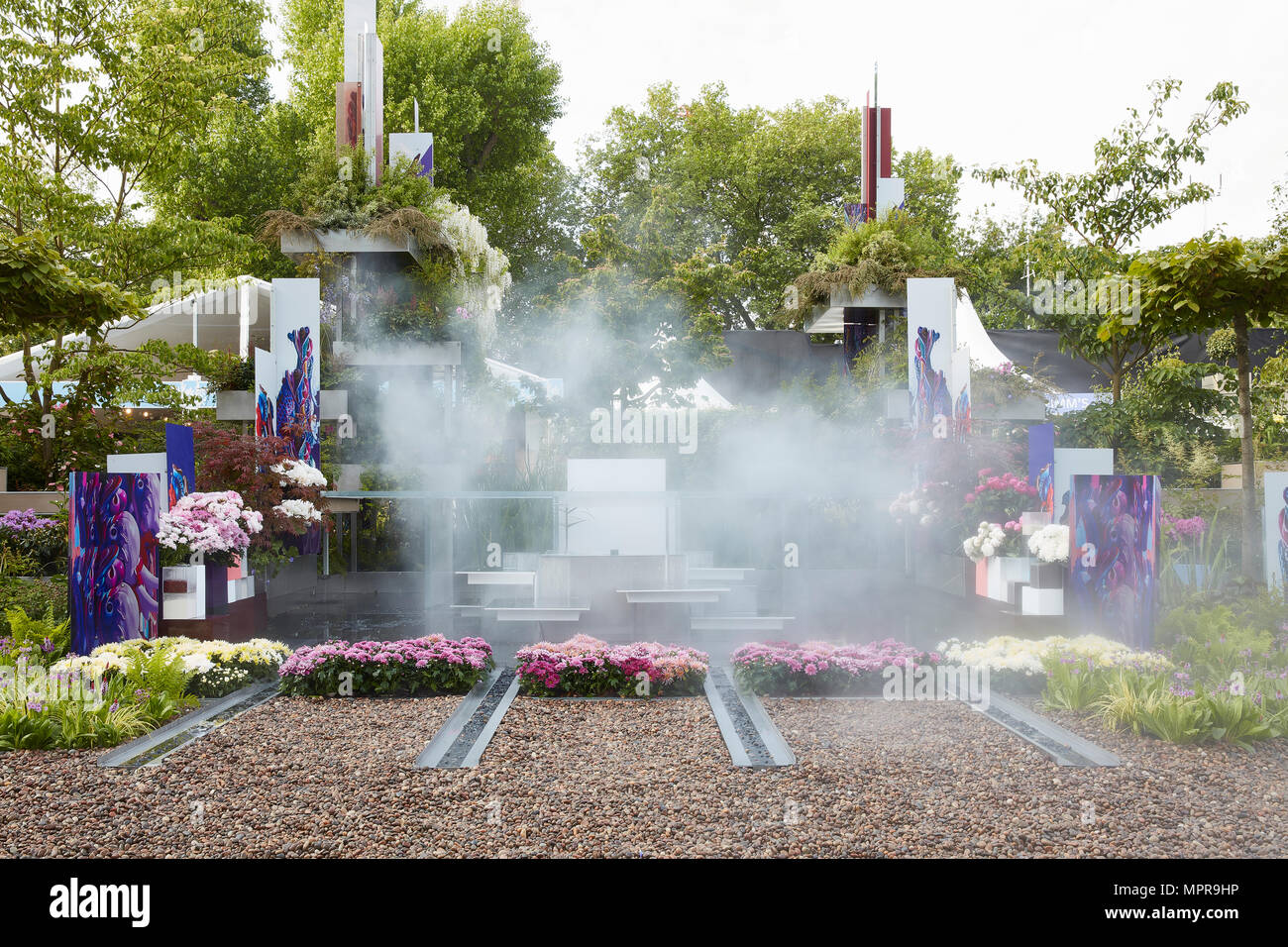 Der Wuhan Water Garden Chelsea 2018 Stockfoto