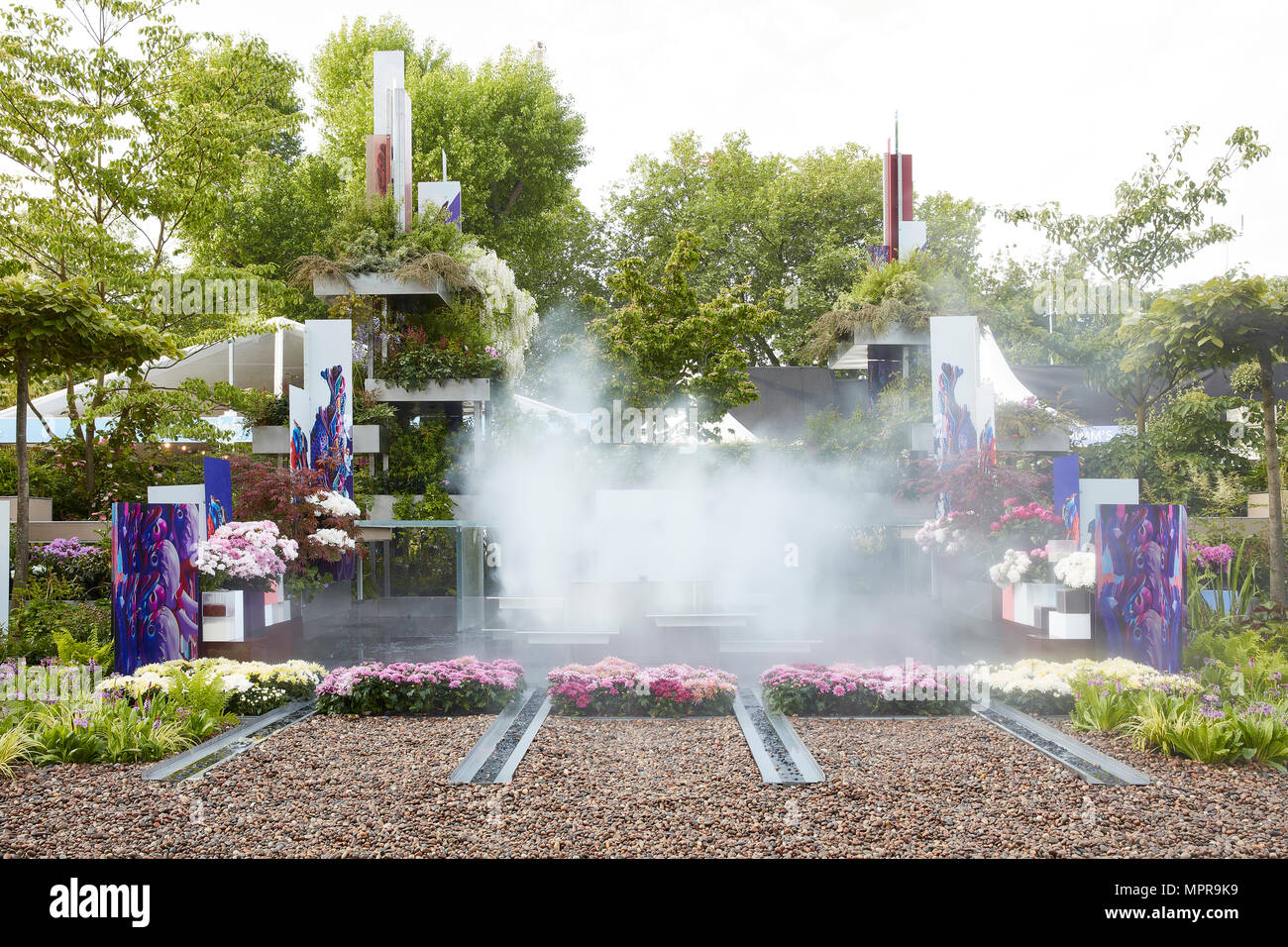 Der Wuhan Water Garden Chelsea 2018 Stockfoto
