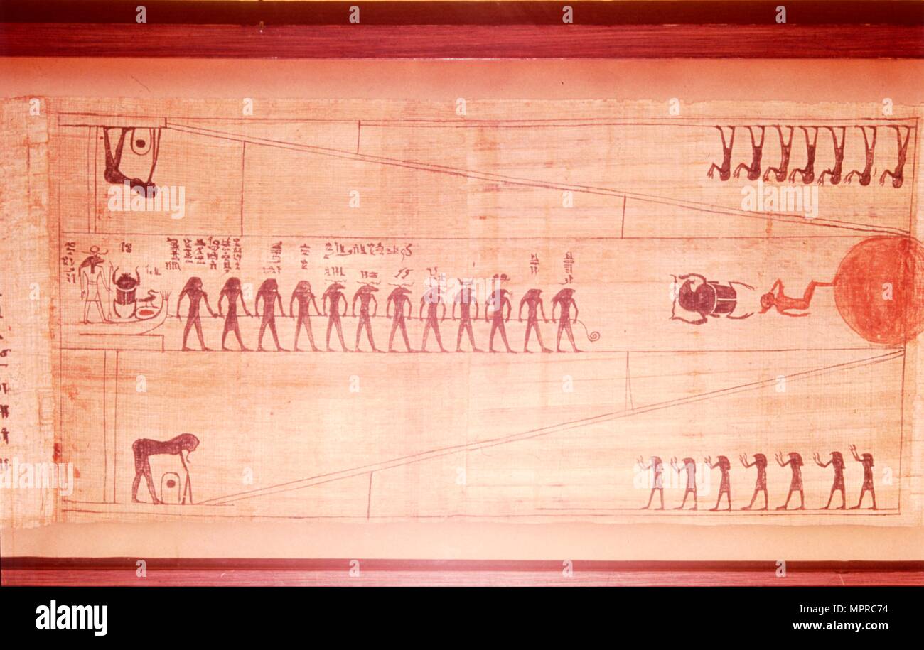 Ägyptischen Papyrus von Königin Nejmet, c 11. Jahrhundert v. Chr.. Artist: Unbekannt. Stockfoto