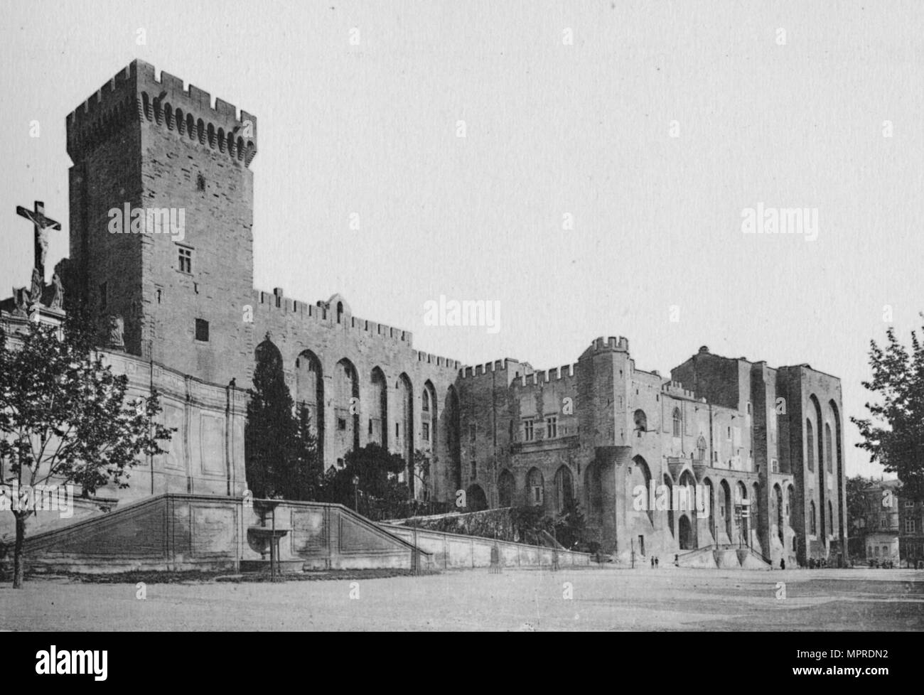"Avignon-Päpste Palace', c 1925. Artist: Unbekannt. Stockfoto