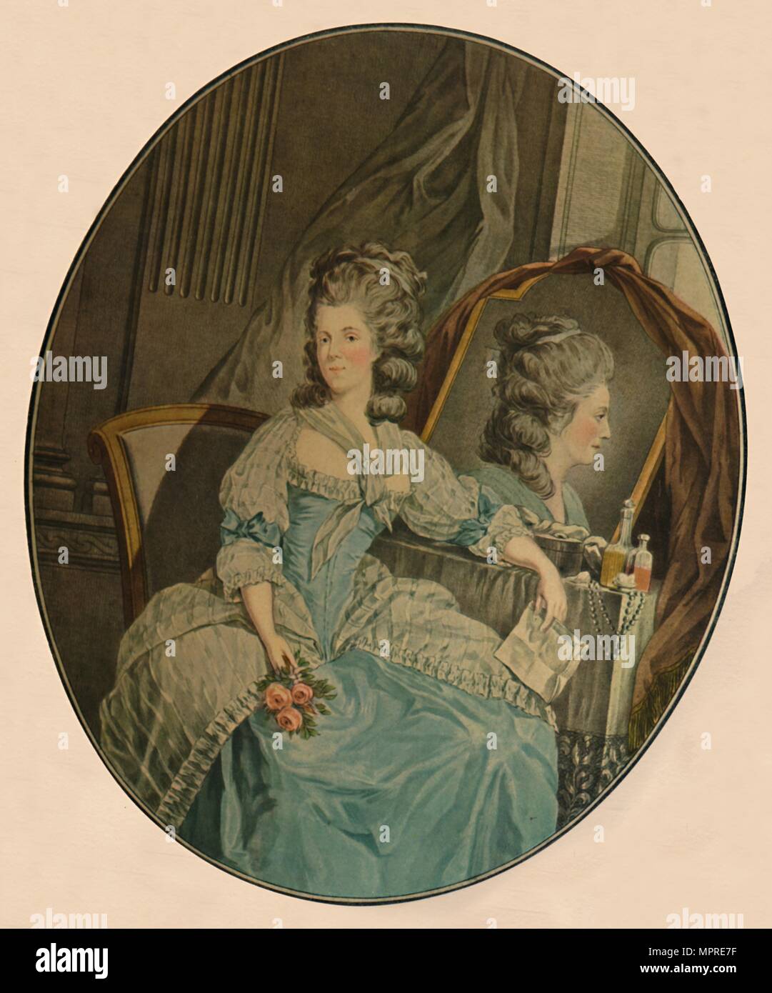 'Mademoiselle Duthe', c 1780, (1913). Artist: Jean Francois Janinet. Stockfoto