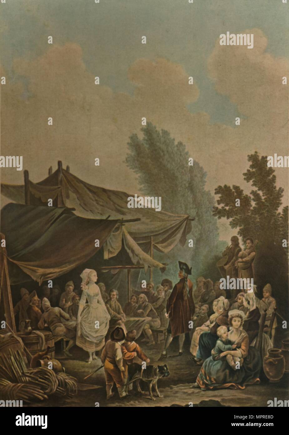 'La Noce de Village", (Dorf Hochzeit), 1785, (1913). Artist: Charles-Melchior Descourtis. Stockfoto