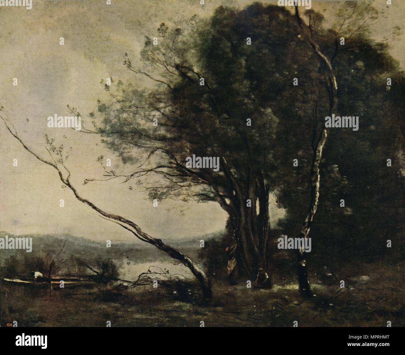 "Die Bent Tree', 1855-1860, (c 1915). Künstler: Jean-Baptiste-Camille Corot. Stockfoto