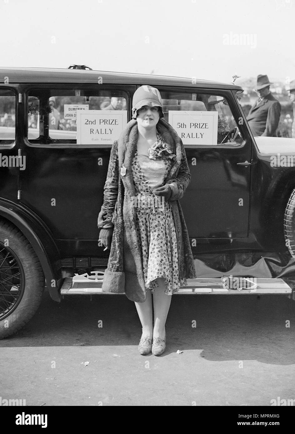 Miss RH Boyle mit ihrer Arrol-Aster 17-50am Southport Rallye, 1928. Artist: Bill Brunell. Stockfoto