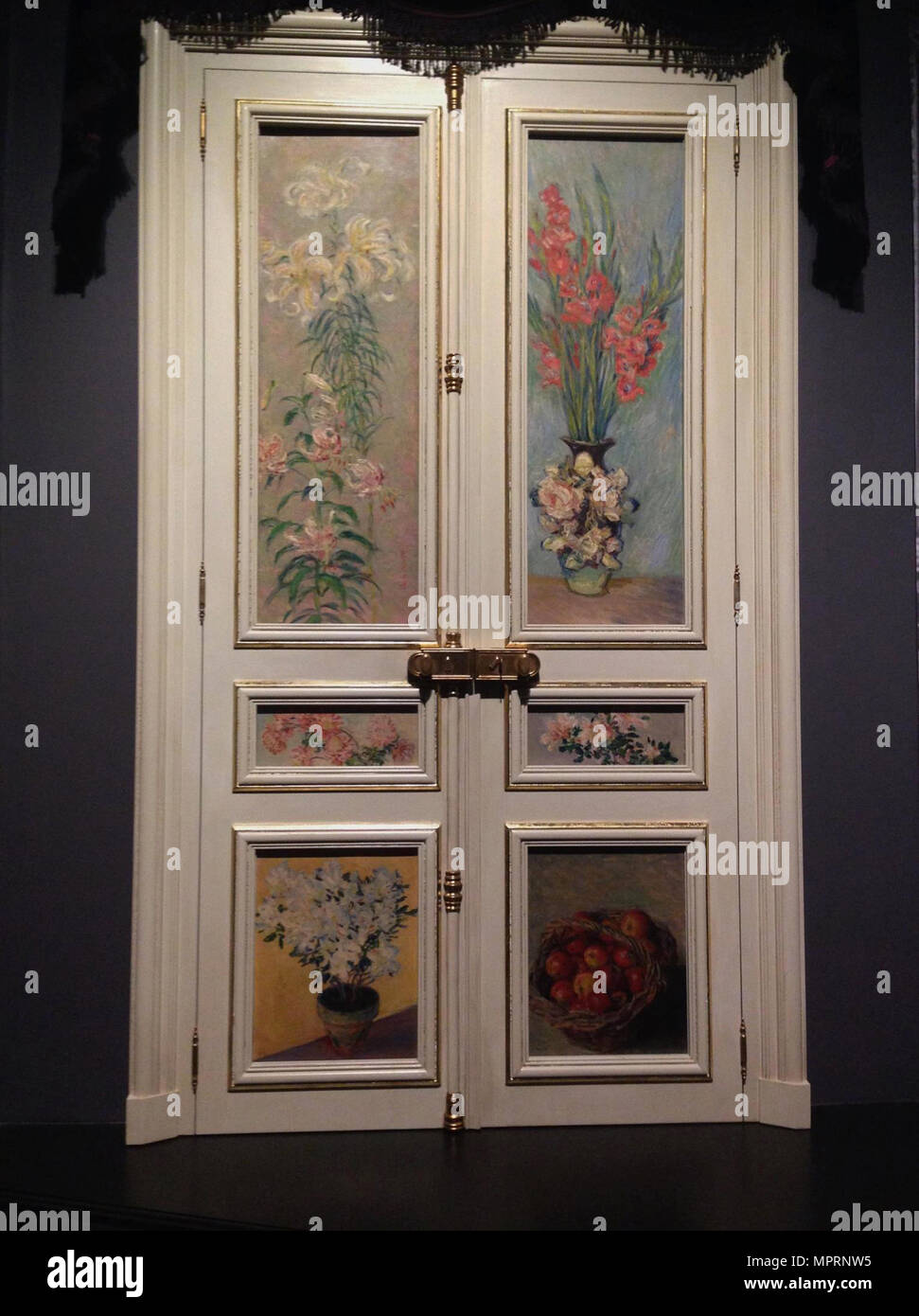 Französische Tür, Grand Paul Camille's Salon an der Rue de Rome, 1883. Stockfoto